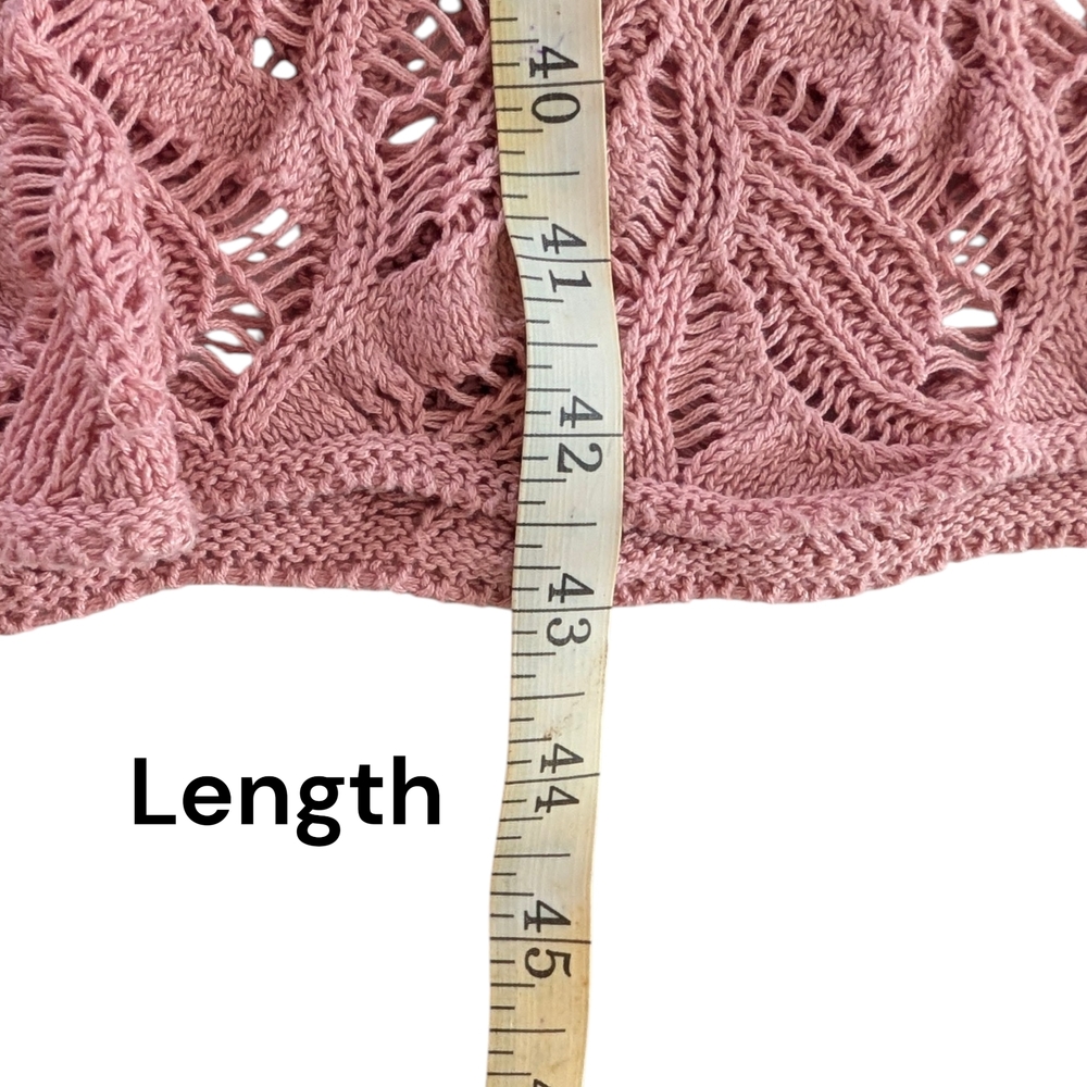 Sleeveless Pink Knit Midi Dress - Picture 9 of 9
